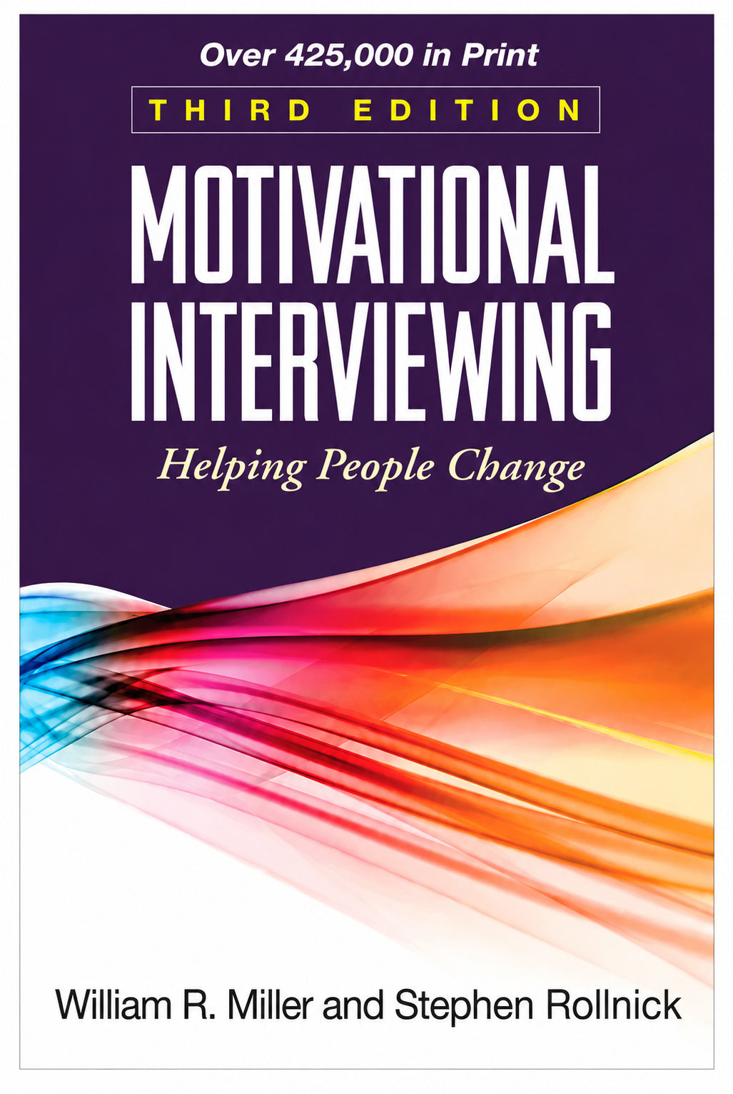 Motivational Interviewing Helping People Change 3rd Edition by Miller and Rollnick book cover.