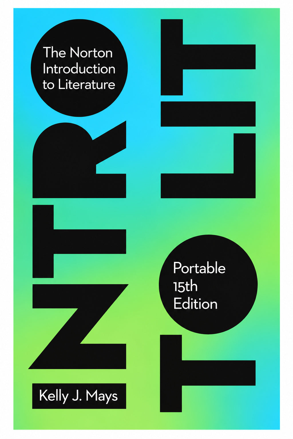 The Norton Introduction to Literature Portable 15th Edition by Kelly J. Mays book cover.