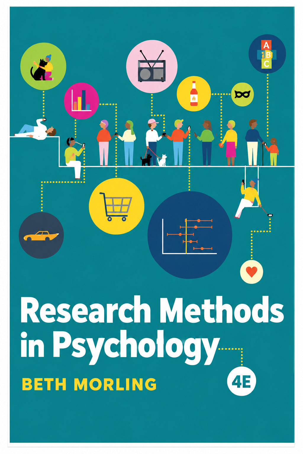 Research Methods in Psychology 4th Edition by Beth Morling book cover.